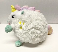 Squishable Unicorn Plush 7" Kawaii Cute White Cotton Candy Stuffed Animal Round