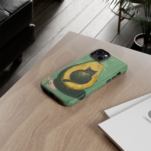 Phone-Ink iPhone, Pixel, Samsung Galaxy Case - Avocado Cat Seed - 第 77/253 張圖片
