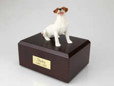 Jack Russell Terrier Brown Pet Cremation Urn Available 3 Diff. Colors  4 Size