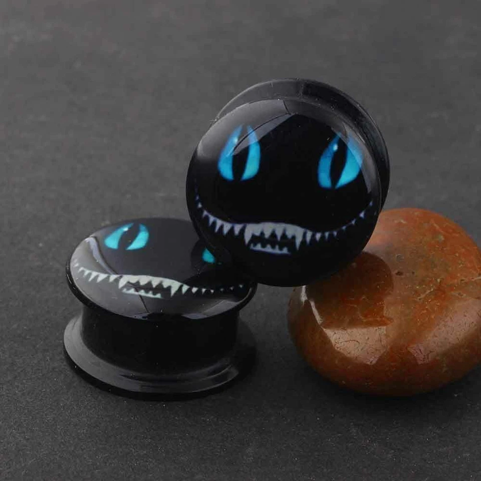 2 piezas Tornillo Acrílico Tapón para los Oídos Túnel Carne Pendientes Medidores Expansor Dilatador Enchufe Foto 3 de 4