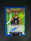 2023-24 Topps Finest Victor Wembanyama Rookies Auto Blue Geometric Refractor /99