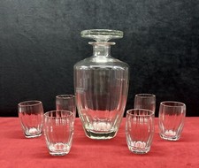 St Louis Set Flat Tumbler Glasses Service Crystal Size Art Deco Baccarat