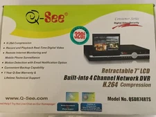 Q-See ~ QSDR74RTS DVr  - 4 Channel -  Security System Recorder with 7” LCD