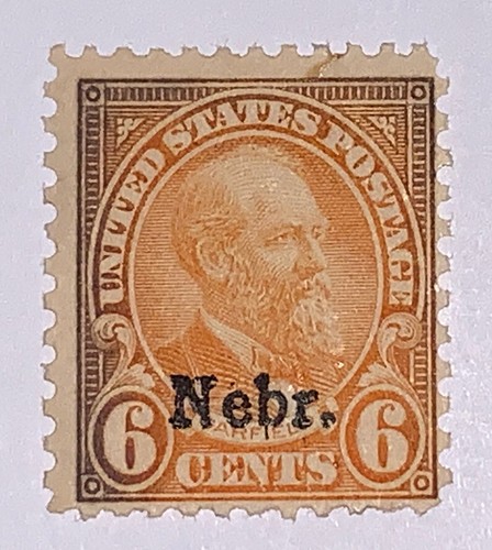 TRAVELSTAMPS: 1929 US STAMPS SCOTT #675 GARFIELD NEBRASKA OP MINT DIST OG - Picture 5 of 5
