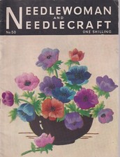 Needlewoman und Needlecraft Mag #50 April 1952 mit Original Transfers ~ abgebildet