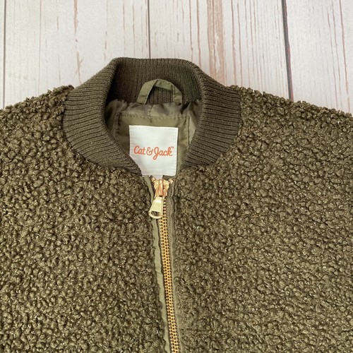 Cat & Jack - Girl’s Olive Green Polyester Jacket (Size Medium) - Picture 2 of 8