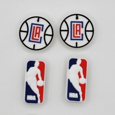 NBA LA Clippers Basketball Team For Crocs Shoe Charms Jibbitz - 4 Pieces
