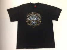 Hot Leathers Laconia Motorcycle Week Mens T-Shirts Color Black-Size Large