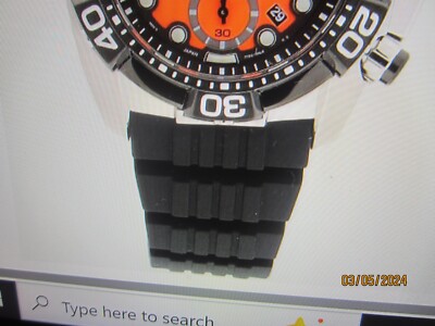 SEIKO VELATURA MEN'S WATCH ALL S/S RUBBER CHRONO ORIGINAL JAPAN