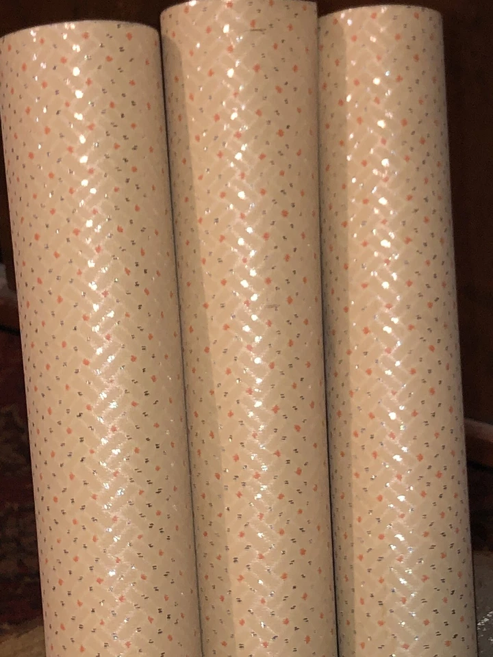 Papel Pintado Original Vintage ART DECO Tela Vinilo Revestimientos de Pared Brillo Foto 2 de 4