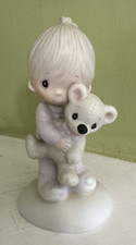 Precious Moments Jonathan  David "Jesus Loves Me" Boy Teddy Bear E-1372/B 1978