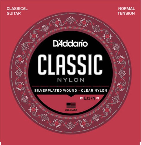 D'Addario EJ27N Classic Nylon NT 6 corde per chitarra classica, set completo di corde nuovo - Foto 6 di 12