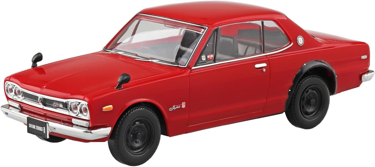 КОМПЛЕКТ ЗАЩЕЛОК Aoshima 1/32 RAKUPLA №16 ДЛЯ NISSAN C10 SKYLINE 2000GT-R (красный)