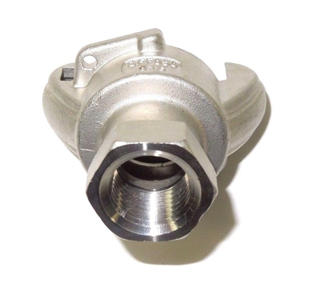 1/2" Female NPT Universal Crowfoot Coupling Chicago Fitting 316S/S