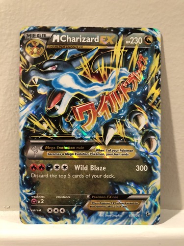 Mega Charizard EX 69/106 Mint Pokemon XY FLASHFIRE 2014 # 69 Ultra Rare Holo