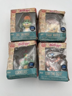 TONY TIGER, EGGO, FROG+ Frosted Flakes Kellogg's Cereal Mascot Funko Mini Figure