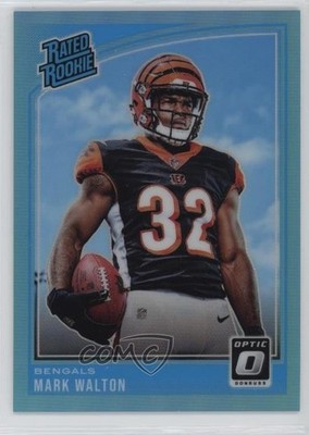 2018 Donruss Optic Rated Aqua Prizm 51/299 Mark Walton #179 Rookie RC 0it8