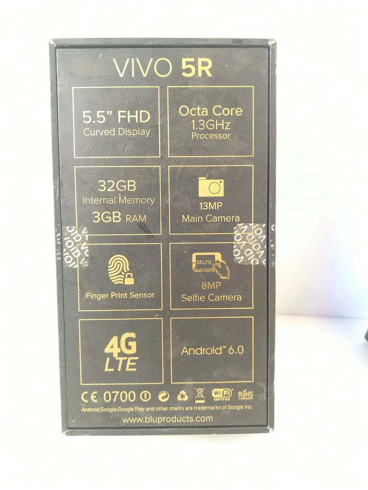 BLU Vivo 5R V0090EE 32GB Grey Octa-Core Smartphone - Image 3 of 4
