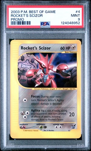 Rocket's Scizor graded PSA 9 for sale on eBay