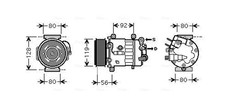 Kompressor, Klimaanlage AVA QUALITY COOLING  PEAK320