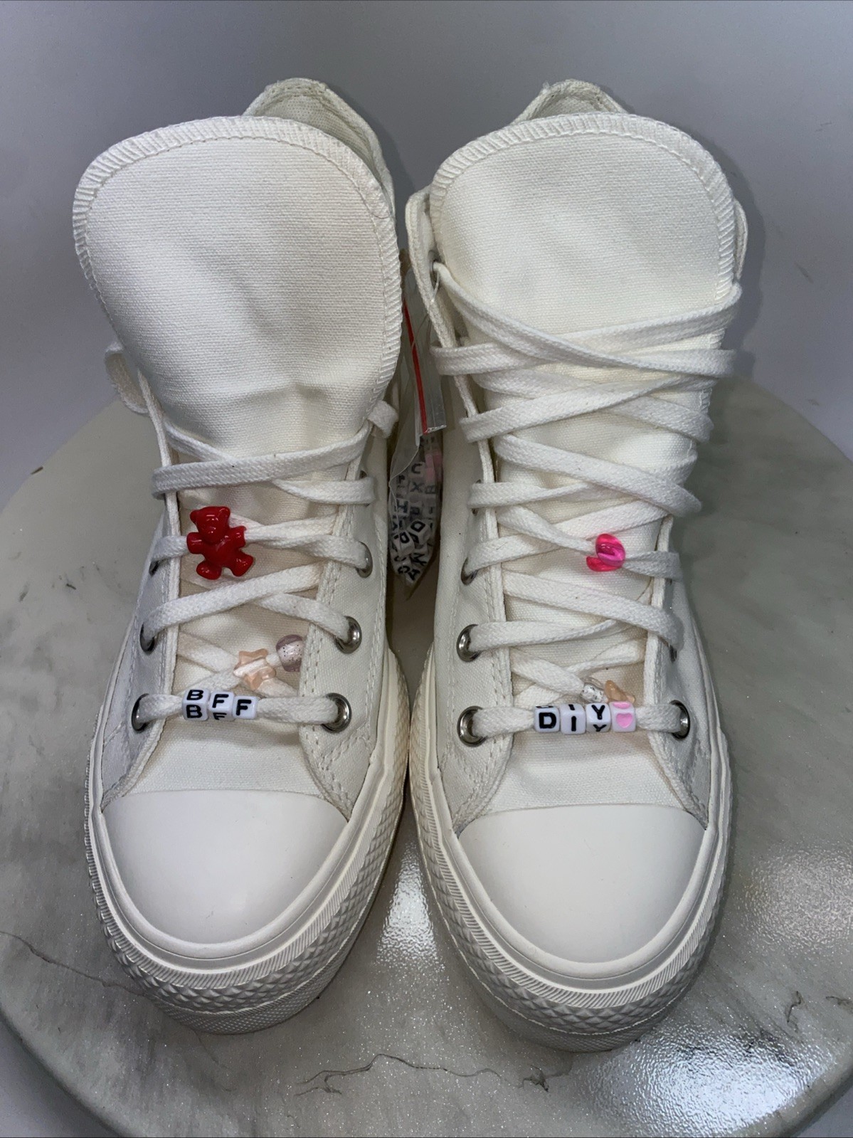 Converse DYI Women’s US 8.5 White Cream Trainers - Excellent New - EU 39.5 thumbnail 5