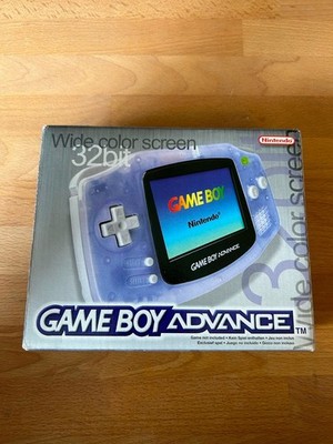 Nintendo Game Boy Advance Konsole Transparent Blau Clear Blue (OVP PAL AGB-001)