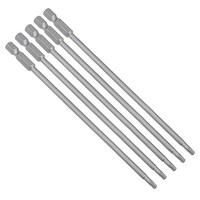"5 Stk. 1/4\" Sechskantschaft T15 Magnetische Torx SchraubendrehereinsäTze 150Mm"