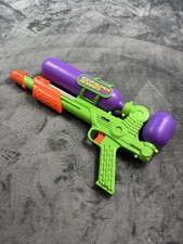 Vintage Larami Super Soaker 60 Water Gun Air Pressure Green Purple 1992 Toy