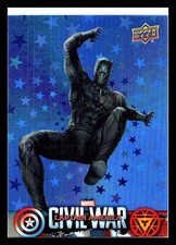 2016 UPPER DECK CAPTAIN AMERICA CIVIL WAR BLUE SPARKLE #CW29 CHADWICK BOSEMAN