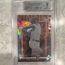 Francisco Lindor Mets 2023 Topps Series 2 HRCW-7 September 497/920 BGS 9