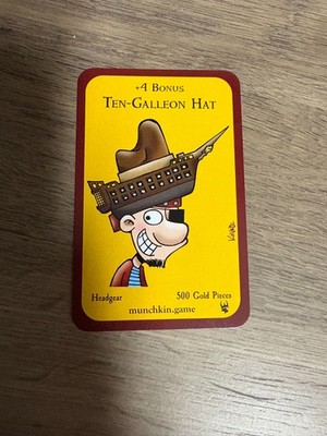 Munchkin Booty Ten Galleon Hat Promo Card