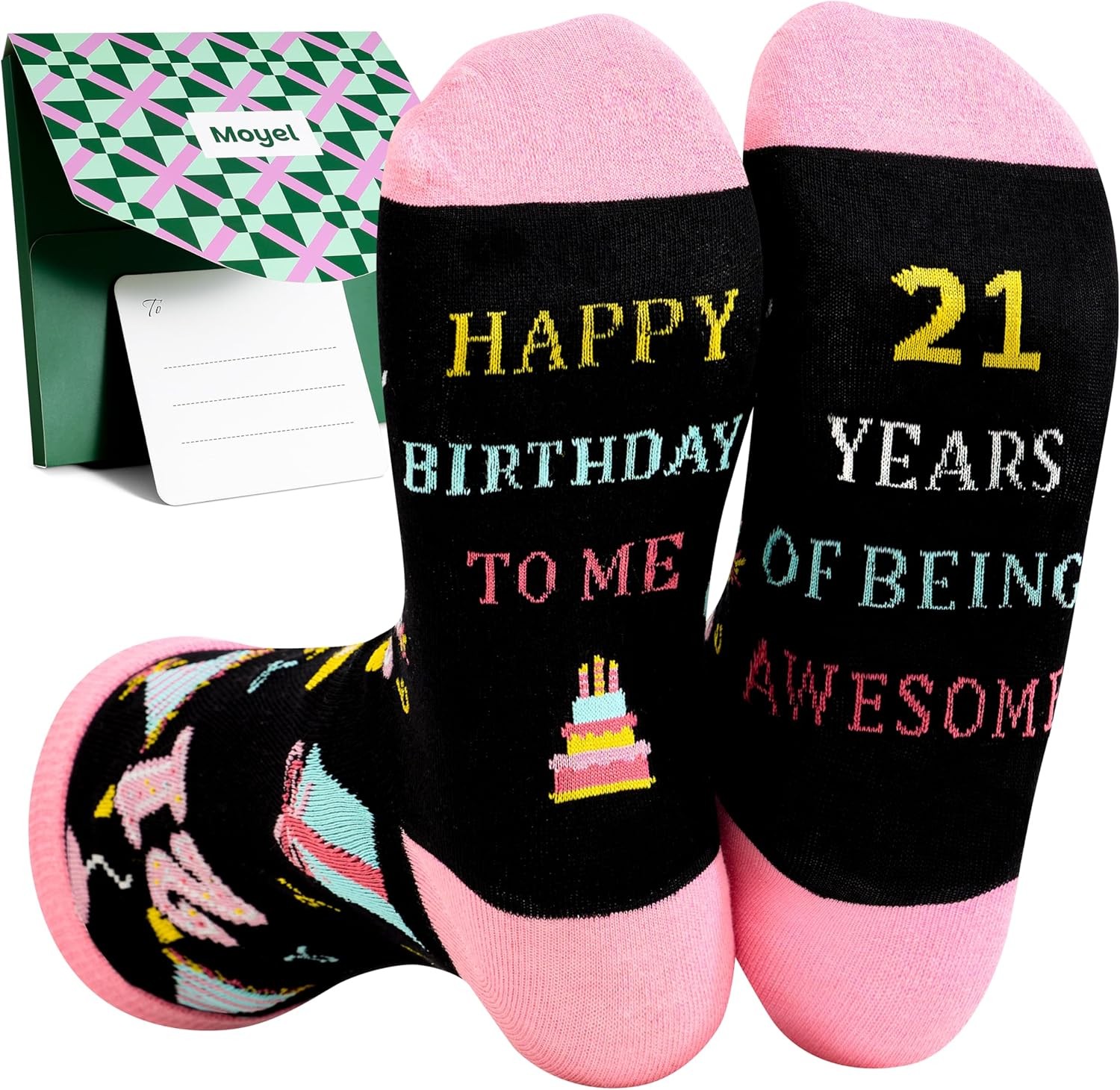 Moyel 13th/16th/18th Birthday Gifts for Girls Funny Socks 4-7 Teenage Girls Gif