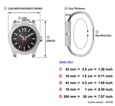 **NEAR MINT w/ Box** ORIS Big Crown 7501 Automatic Black Dial Day Date 35mm Mens 3
