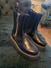Dr Martin Platform Zip Boots Size 5