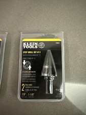 Klein Tools KTSB11 Double Fluted Step Drill Bit 7/8" Inch  1-1/8" Inch NEW