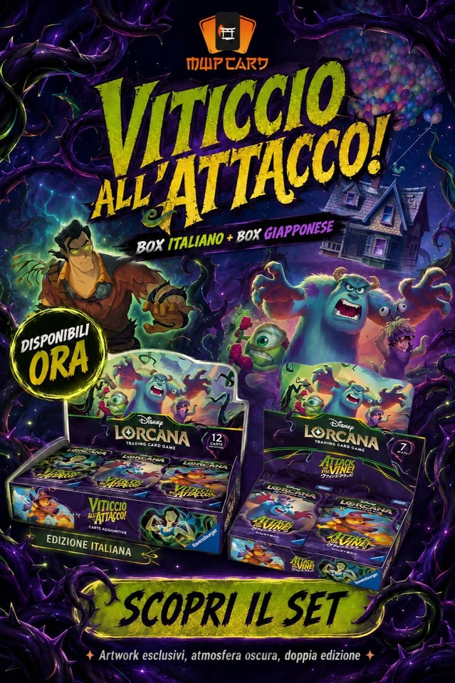 Lorcana Viticcio all'attacco & Attack of the Vines & more (One Piece + Pok)