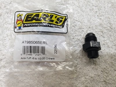 Earl's AT985065ERL -6 AN Male to 1/2''-20 (AN5) O-ring Port - AN Fitting - neu