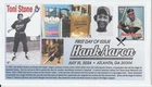 6° Cachets 5908 Hank Aaron Baseball Toni Stone 1st Female Player Negro Leagues
