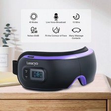 Eye Massager with Heat, Temple Eye Mask for Relax Eye Strain, Eye Care