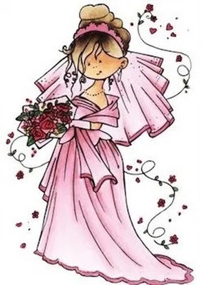 Stempel Marianne Design Snoesjes - Here Comes The Bride Clear Stamp Scrapbooking