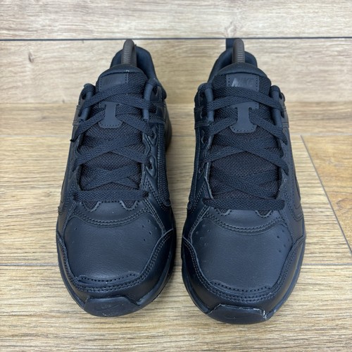 Nike Shoes Size UK 7 Defy All Day Black Leather Work Kitchen School Trainers New - Picture 4 of 11
