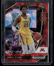 2020 Panini Prizm Draft Picks Collegiate #73 Daniel Oturu Red Ice