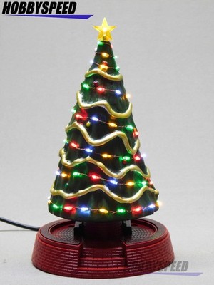MTH RAILKING TOWN SQUARE CHRISTMAS TREE W/LED CHRISTMAS LIGHTS O GAUGE 30-11096