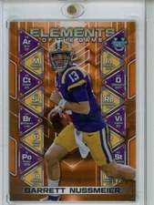 2024 Bowman Best Garrett Nussmeier /25 Elements of the Game Orange #EG-17