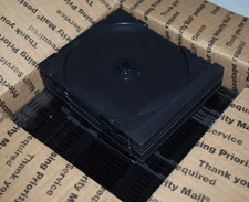 Lot of 53 Replacement Black Trays for Standard CD/DVD Jewel Cases