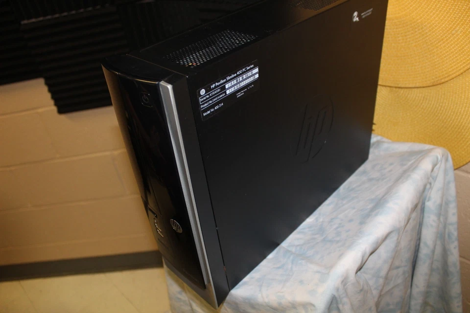 HP Pavilion Slimline 400-314 Small Desktop PC – 8 GB RAM, No Hard Drive - Image 4 of 4