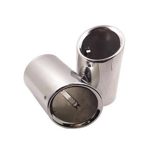 2X Car Rear Exhaust Tip Muffler Tailpipe For 2013-2019 Volvo V40 Steel - Picture 2 of 5