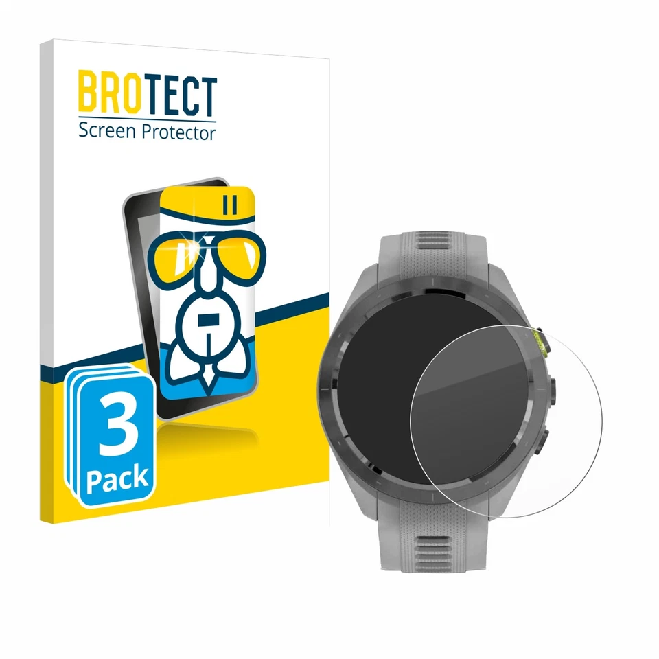 BROTECT 3 Pack Screen Protector for Garmin Approach S70 (42 mm) Protective Glass Film