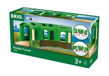 BRIO World Flexible Tunnel - Wooden Railway Train Set Accessories for Kids Age 3
