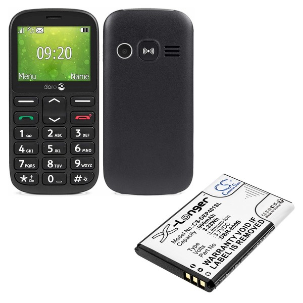 🔋 Akku FüR Doro 1350 / 1361 / Primo 805 / 6520 / 6530 – 3,7V Ersatzakku-image